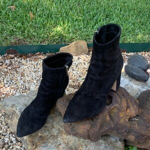 SamEdelman, Black Suede Ankle Boots